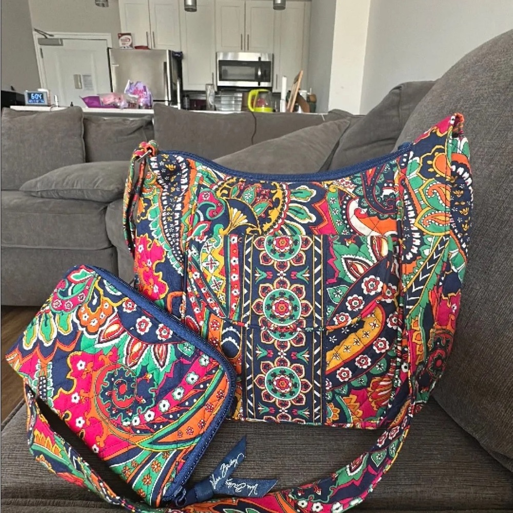 Vera Bradley Colorful Floral Shoulder Bag Set